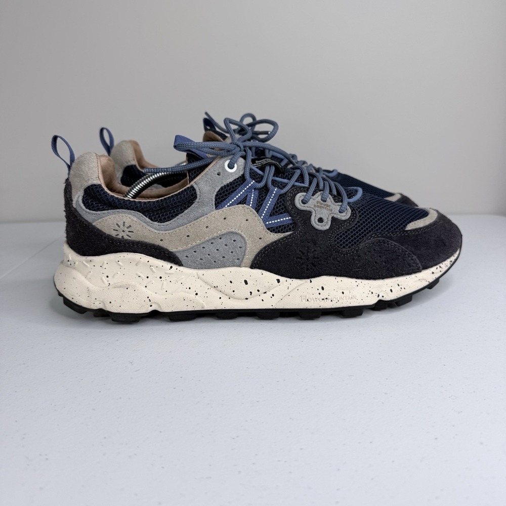 Flower Mountain Yamano 3 Sneakers Navy Gray Mens Size 13